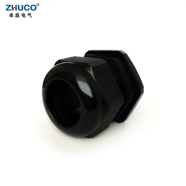 ZHUCO 10Pcs PG36 Black Waterproof Cable Cord Nylon Connector Adjustable Cable Cover Plastic IP68 Nylon Gland with Rubber Gasket