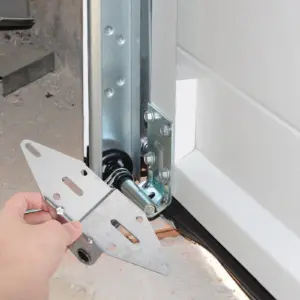2Pcs Sturdy Iron Garage Door Hinges Replacement Kit Heavy Duty Garage Door Hinge for Residential Commercial Long