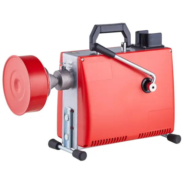 66FT X 5/8 Inch Drain Cleaner Machine, 250W Electric Sewer Snake Auger Manual Feed - With 7 Cutters, 2 Steel Cables (66' X 5/8"
