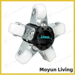 23mm Camera Roller Centering Guide for 100mm+ Pipe Inspection, Pipeline Crawler Support Frame