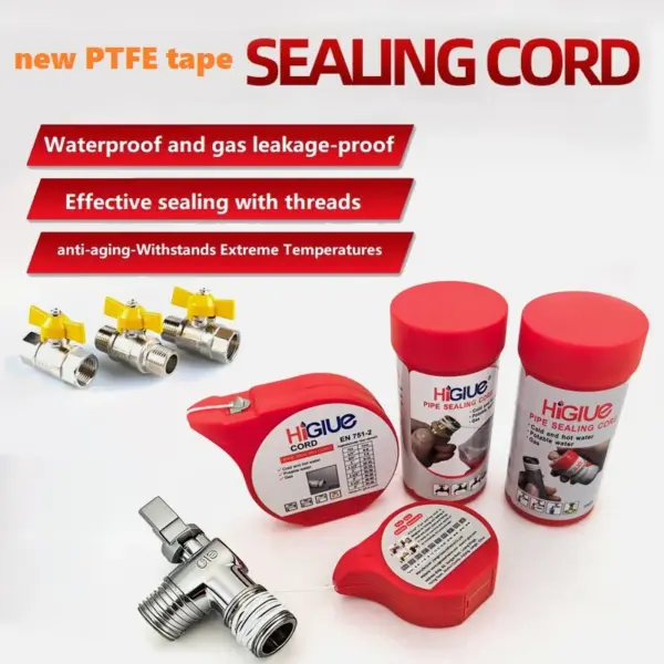 PTFE tape 55 Magic Rope Pipe Thread Sealer - Instant Sealing, Replacement of Water and Gas Pipes, Water Heater Thread Tape