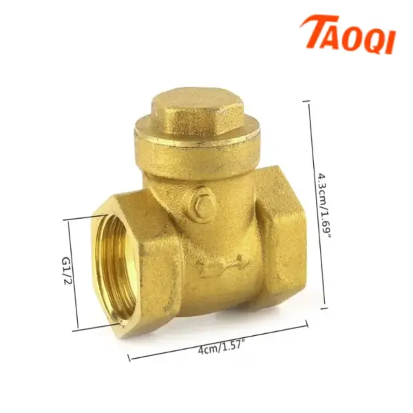 1/2" 3/4" 1"  Horizontal Brass Wire Mouth Non-return Valve Brass Female Thread Check Valve