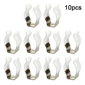 10pcs Spring Terry Clips Clamp Pipes 10/12/16/19/25/28mm Base Tool Clips Heavy Duty Pipes Clamp Holders Tube Fixing Clips