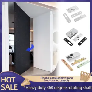 Heavy-duty Rotating Shaft 360°  Rotating Wooden Door 400kg Load-bearing Hidden Hinge Upper and Lower Door Shaft Hinge Hardware