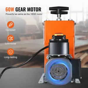 VEVOR Automatic Wire Stripping Machine, 0.06''-0.98'' Electric Motorized Cable Stripper, 60 W, Wire Peeler with Visible Strippin
