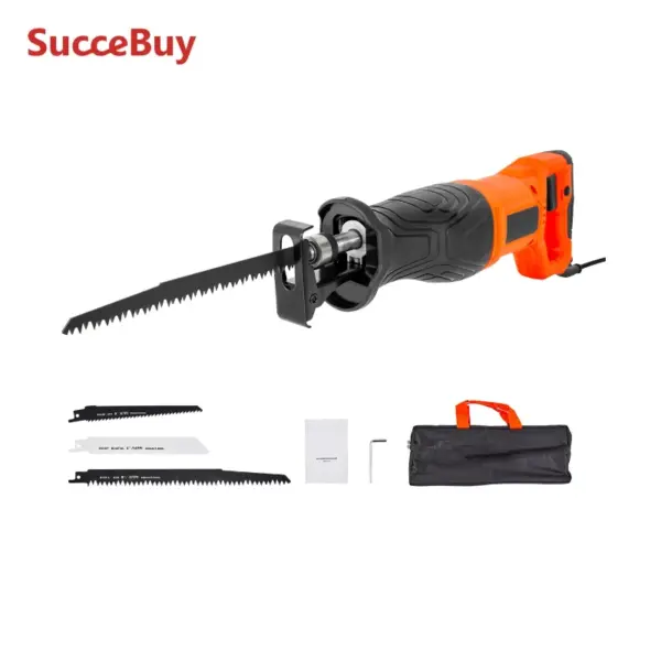 SucceBuy Corded Reciprocating Saw 120 Volt 7.5 Amp 2800 SPM Variable Speed, 1-1/8 inch Stroke Length Electric Reciprocating Saw