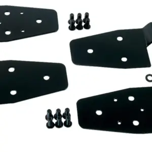 Door Hinge Kit for Jeep Wrangler YJ/TJ/LJ 1987-2006 | Steel, Black | Heavy Duty