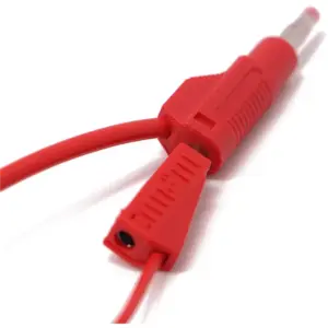 30 Sets Retractable Sheath 4Mm Banana Plug Connectors Stackable Wire Solder Multimeter Test Leads Ends Plugs Adapter-B61B