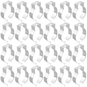 50pcs T8 U Clips Holder Bracket Light Fixture Mounting Bracket Accessories for LED Light Bulbs / Fluorescent Tube / Pipe Clamps