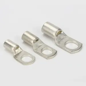 SC Type Wire Nose Terminal Bare Copper SC6 SC10 SC16 SC25-8 Ring Cable Crimp Terminals Tinned Copper Wire Lugs Connector Kit