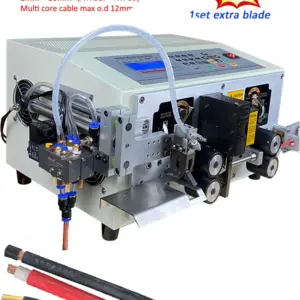 Automatic Double Wire Stripping Machine for Parallel Twisted Pair Cable Electric Wire Peeling Tool 1mm² -16mm² Stripper HS-BX06
