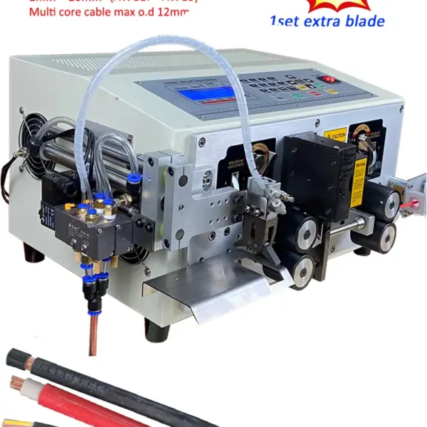 Automatic Double Wire Stripping Machine for Parallel Twisted Pair Cable Electric Wire Peeling Tool 1mm² -16mm² Stripper HS-BX06