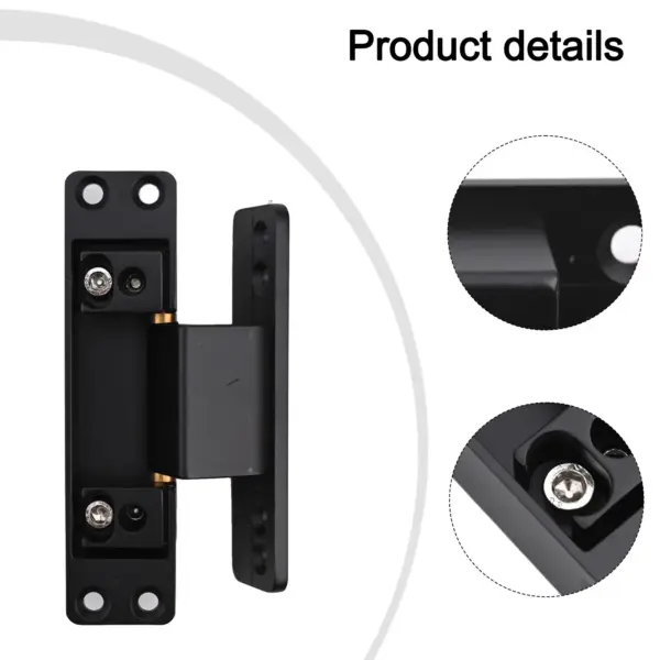 Door Hinge Hiddening Two Dimensional Heavy Duty Adjustable Hinge Glass Bedroom Door Outdoor Accessories Aluminum Alloy Hinge