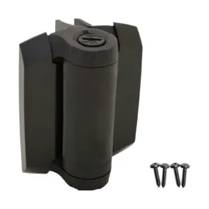 1/2Pcs Heavy Duty Gate Hinges With Safety Caps, Adjustable Tension Narrow Spring Hinges, Easy Installation Hardware Gate Hinges