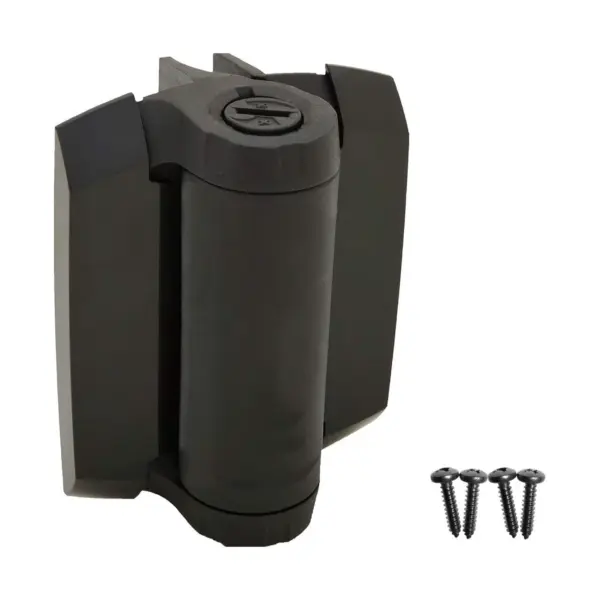 1/2Pcs Heavy Duty Gate Hinges With Safety Caps, Adjustable Tension Narrow Spring Hinges, Easy Installation Hardware Gate Hinges