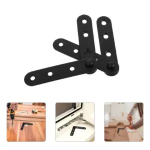4Pcs Stainless Steel Hidden Hinges for Doors Windows Cabinets Furniture Concealed Invisible Cabinet Hinges Heavy Duty Straight