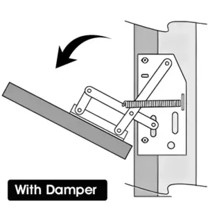 Long Lasting Flip Out Tray Hinges Stronger Load-bearing Thick 45 Degree Pivot Hinges Heavy Duty Door Connector Sink Hinges