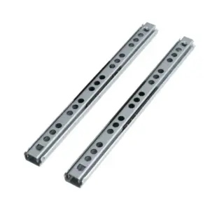 2PCS Smooth Glide Bearing Drawer Slides 17mm Wide Two Way Slide Drawer Rail Full Extension Hardware Accessories