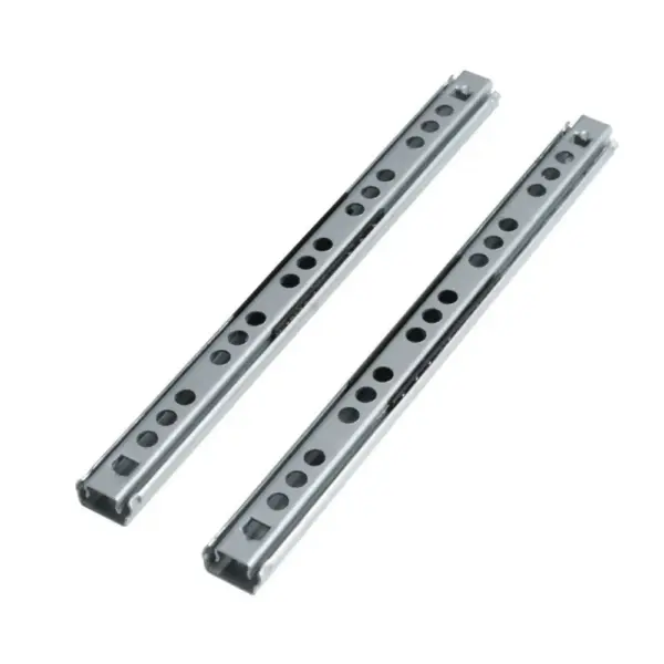 2PCS Smooth Glide Bearing Drawer Slides 17mm Wide Two Way Slide Drawer Rail Full Extension Hardware Accessories