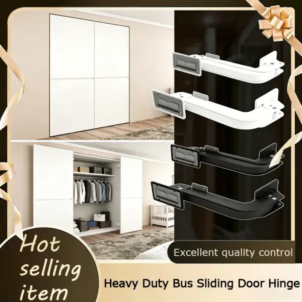 Pro High Quality Heavy Duty Soft Closing Outward Opening Bus Door Hinge With Sliding Track 90kg Damping Buffer For Cabinet