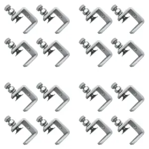 ABMR-16PCS 16-25Mm Heavy Duty Woodworking Clamp Set 304 Stainless Steel C Clamp Tiger Clamp Tools For Welding/Carpenter