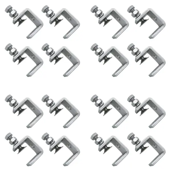 ABMR-16PCS 16-25Mm Heavy Duty Woodworking Clamp Set 304 Stainless Steel C Clamp Tiger Clamp Tools For Welding/Carpenter