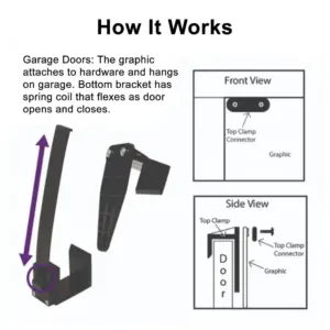 Promotional Banner Clips Festive Christmas Garage Door Banner Clips Clamps for Quick Installation Decorations Spring Bracket