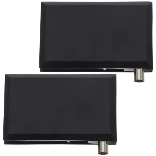 2Pcs Frameless Glass Door Pivot Hinges Zinc Alloy Heavy Duty Hinge for Seamless Modern Interior Doors Black Matte