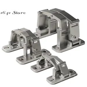 （NEW）1PCS Stone Door Hinge Fire Hydrant Heavy Duty Invisible Door Concealed Door Stainless Steel Folding Hinge Fire Box