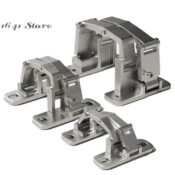 （NEW）1PCS Stone Door Hinge Fire Hydrant Heavy Duty Invisible Door Concealed Door Stainless Steel Folding Hinge Fire Box