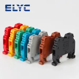 100Pcs MRK4 Screw Connection 4mm² Wire Electrical Din Rail Terminal Block onka 4