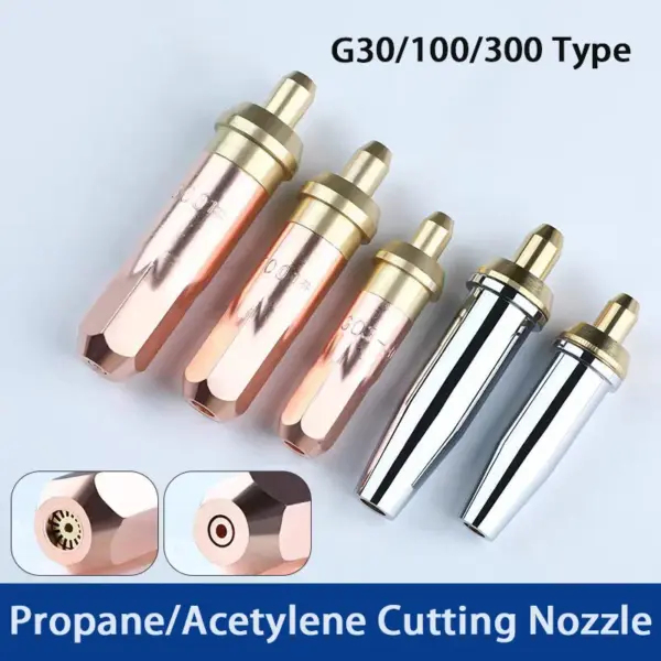 Acetylene Cutting Nozzle G01-30/100 Propane Cutting Nozzle Oxygen Cutting Nozzle Gas Liquefied Gas Cutting Torch Cutting Nozzle