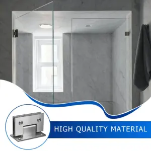 Bedroom Door Hinges Heavy Duty Frameless Bathroom Door Hinges For Bedroom Bathroom Basement Garage Entrance Indoor Outdoor