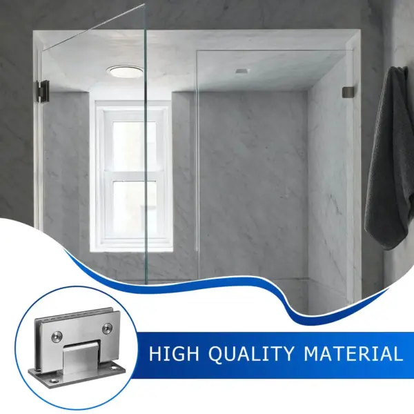 Bedroom Door Hinges Heavy Duty Frameless Bathroom Door Hinges For Bedroom Bathroom Basement Garage Entrance Indoor Outdoor