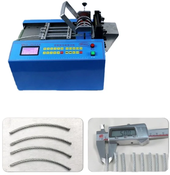 Nickel Belt PVC Tube Cutter Cable Cutting Machine with Copper Foil/Mesh 220V Engine for Wire Rope & Rubber Pipe Plastic Tapes