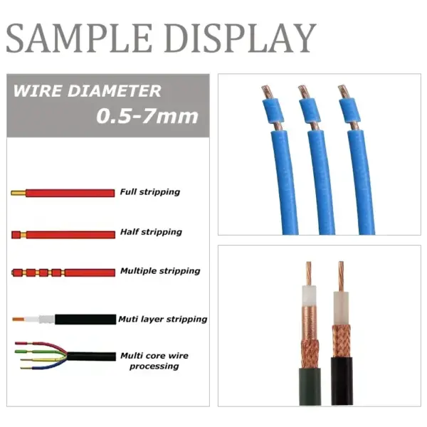 EW-1115 Manufacturer Customized Sensor Fully Automatic Wire Stripping Machine electric Wire Stripper HOT SALES