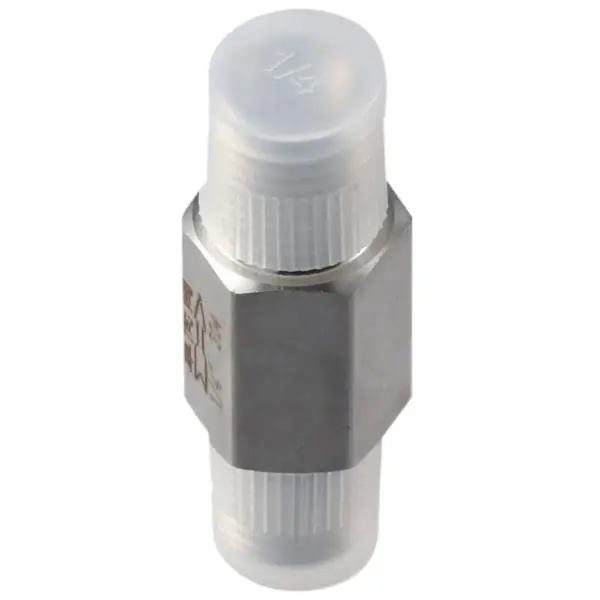 Silver One-way Valve 304 Stainless Steel 1/4 Inch NPT Check Valve Male to Male Thread Non-Return Valve Oil Water Gas