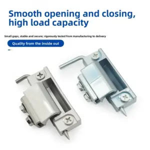 2Pcs Concealed Hinge Zinc Alloy Heavy Duty Cabinet Door Hinge For Electrical Outdoor Bin File Furniture Hardware Accessories
