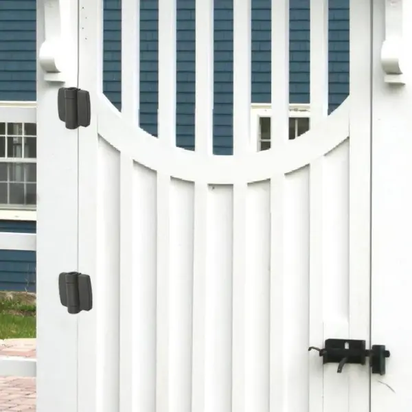 Adjustable Pool Gate Hinges Heavy Duty Self Closing Gate Hinges with Alignment Legs No Rust Fence Hinges Kit for Outdoor Gate