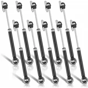 ABBN-For Cabinet Lid Support 10Pcs 10 Inch Gas Struts Heavy Duty Soft Open Spring Shock Props, Supports 100N/22.5Lb