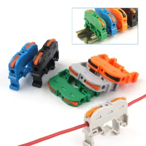 Quick Wire Connector 211 Din Rail Type Press Terminal Instead Of UK2.5B Compact Splicing Conductor Cable Terminal Block SPL
