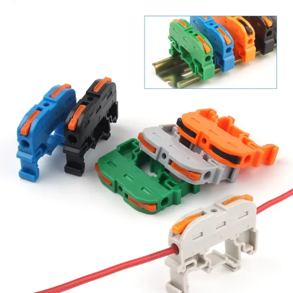 Quick Wire Connector 211 Din Rail Type Press Terminal Instead Of UK2.5B Compact Splicing Conductor Cable Terminal Block SPL