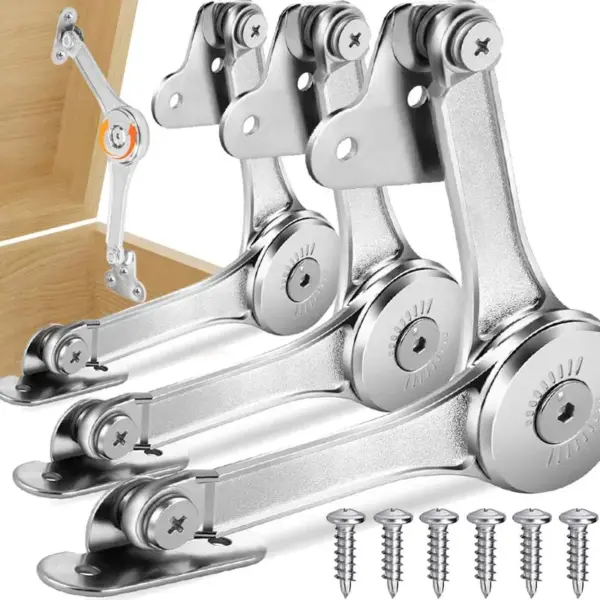 Adjustable Cabinet Door Support Hinge Heavy Duty Soft Close Lift Up Flap Support Rod For Kitchen Cupboard Furniture Hardware Kit
