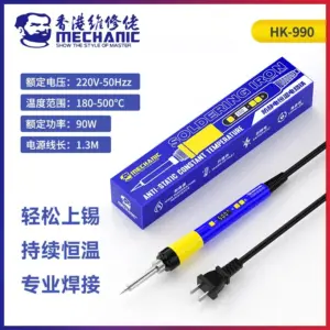 MECHANIC HK-990 90W Anti-static Digital Display Soldering Iron Precise Control Fast Heating 180-500°C Adjustable Temperature