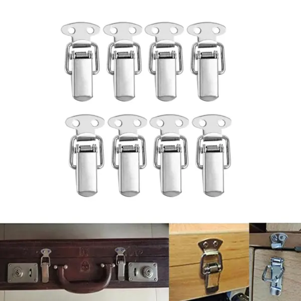 8PCS Toggle Latches Spring Loaded Clamp Clip Case Box Latch Catch Toggle Tension Lock Lever Clasp Closures Crate Lock Snap Lock