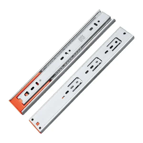 10" - 22" Stainless Steel Drawer Slides Soft Close Drawer Track Rail Sliding Three-Section Cabinet Slides Furniture Hardware