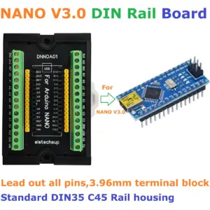 3.96MM Mount Screw Terminal Block Adapter Module NANO V3.0 DIN35 C45 DIN Rail Expansion Board for Arduino Open PLC Smart Home