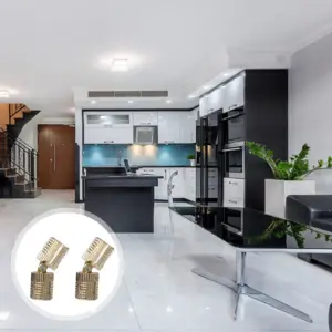 2Pcs Brass Barrel Hinges Heavy Duty 180 Degree Opening Angle Invisible Furniture Hinges for Jewelry Boxes Wooden Doors DIY