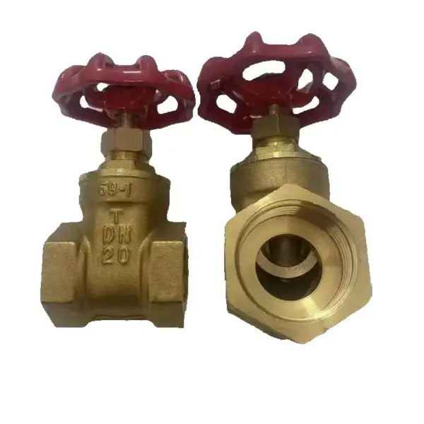 Brass Gate Valves 1/2" 3/4" 1' 1-1/4" 1-1/2" Female to Female Thread Two Way Water Valve Switch Internal Thread for Plumbing