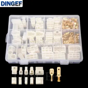 6.3 mm 1‑6Pin Automotive Quick‑Disconnect Connector Kit with Male & Female Housings and Brass Crimp Terminals